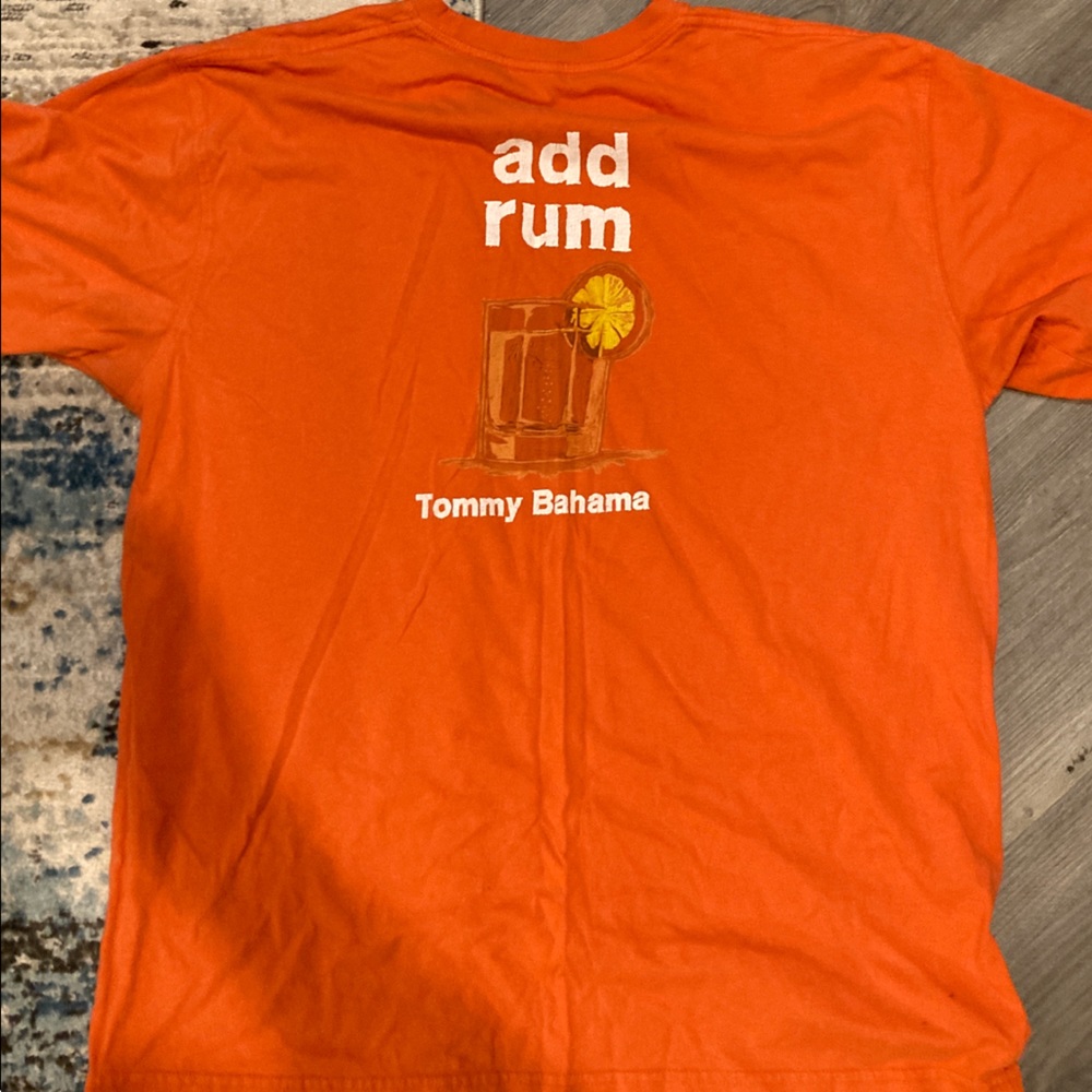 TOMMY BAHAMA “IF LIFE GIVES YOU LEMONS ADD RUM” T-SHIRT